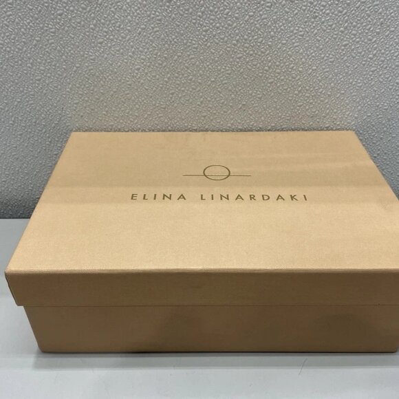 NEW ELINA LINARDAKI Linardaki Stardust Flats – Size 10 – Gold – Pearls & Charms - Picture 11 of 12